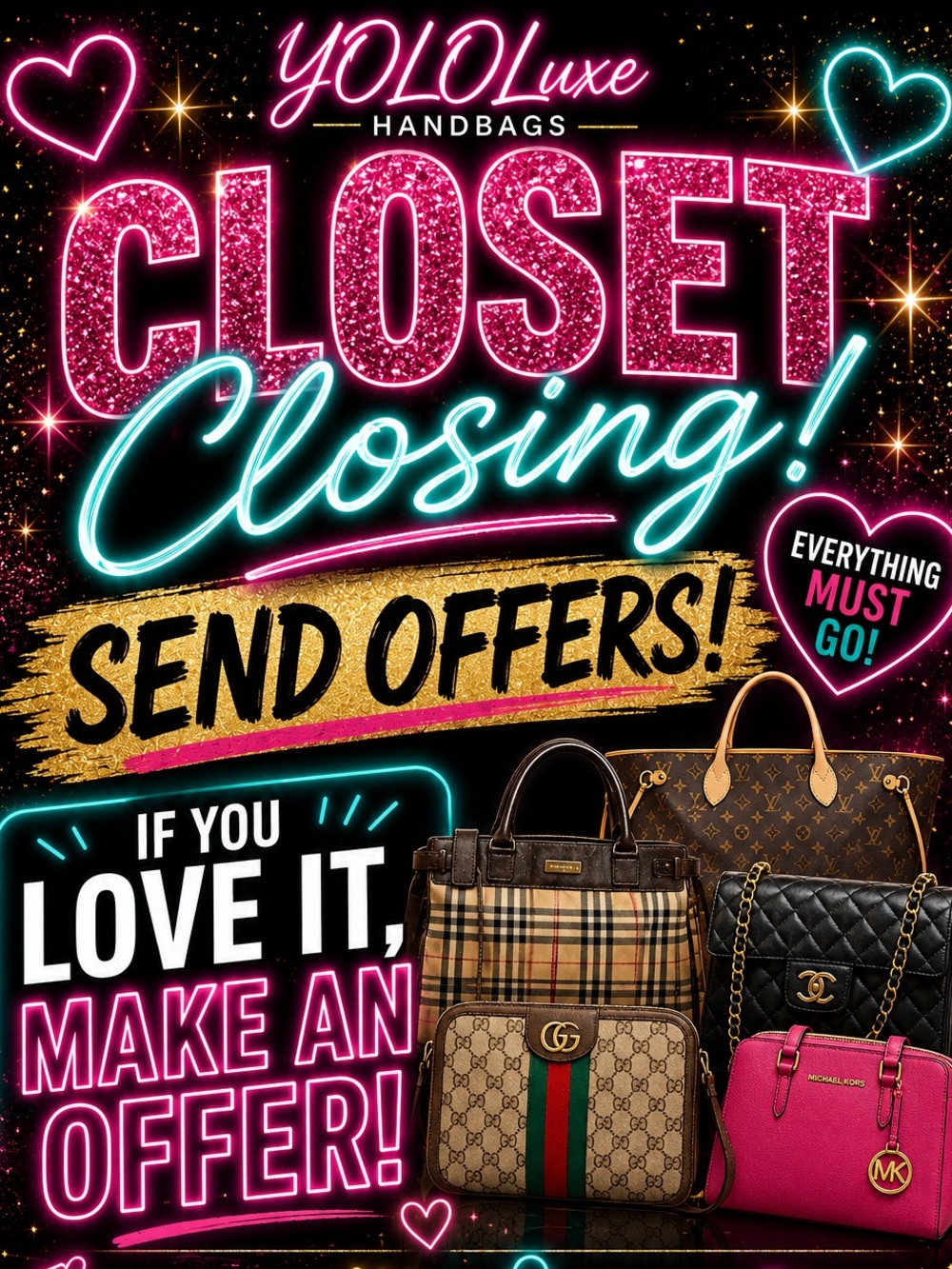 CLOSET CLOSING MAKE OFFERS